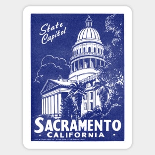 1940 Sacramento California, Blue Sticker